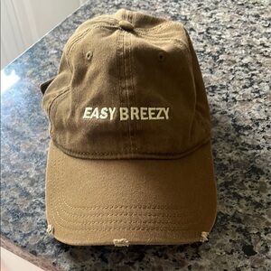 Aerie Brown Casual Hat with Adjustable Strap